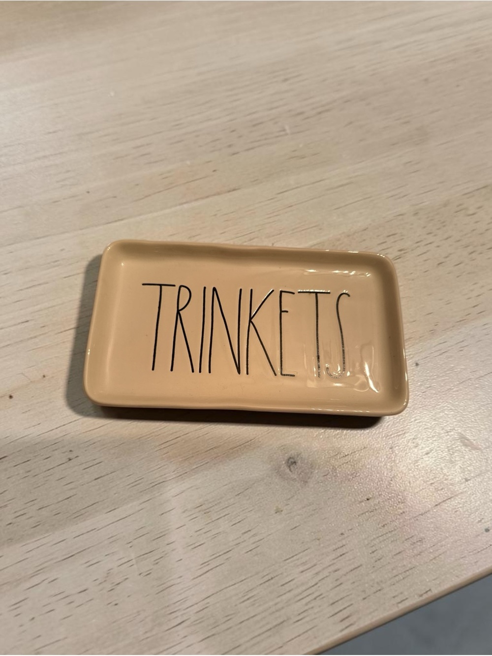 Rae Dunn Trinkets Ceramic Tray - Beige